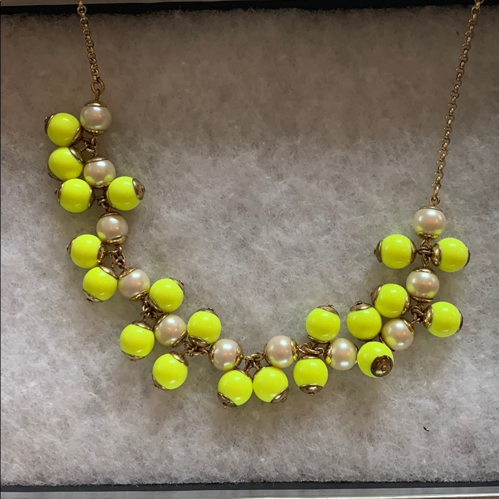 J. Crew neon statement necklace